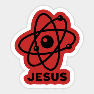 Jesus Atoms Sticker